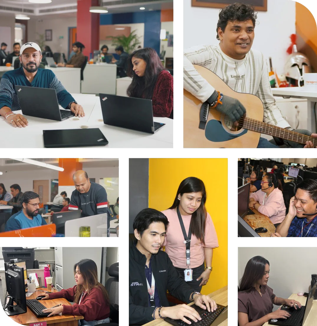 Intelegencia team at work across offices